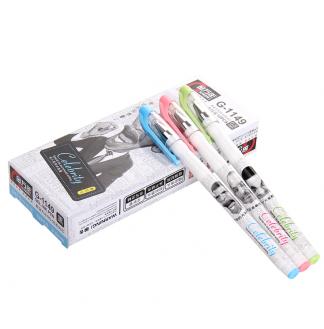 大头名人系列0.5mm全针配RS06系列芯拔帽中性笔