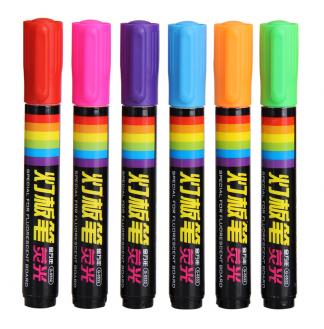 灯板笔6mmLED灯板专用8色套装荧光笔