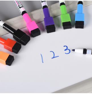 磁性板擦盖1.5mm小彩色笔8色套装白板笔