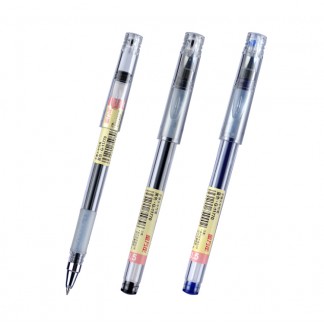 简约纯透明0.5mm子弹头配RS07系列芯拔帽中性...