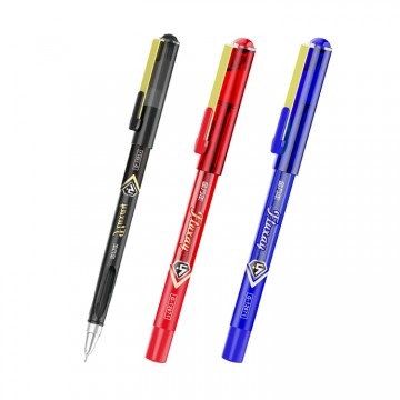 亮金透明色金夹0.5全针管配RS06芯拔帽中性笔