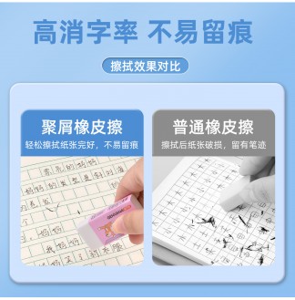 聚屑不留痕擦干净动物图中橡皮擦